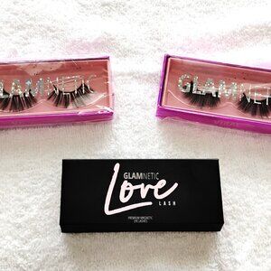 (3) Pair Bundle Glamnetic Eye Lashes "Love" "Va Va Voom" & "Viral" New & Sealed